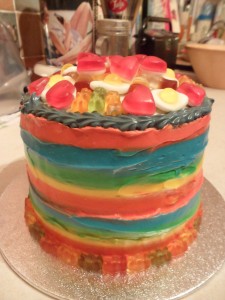 Topped with Haribo goodness and sleepy teds around the base!