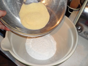 Semolina added to the flour to help it SNAP!