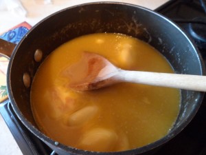 Heat gradually until the butter/Willow melts and the sugar dissolves