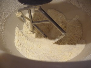 Whazz up the dry ingredients with the Stork until breadcrumbed in texture
