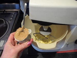 Time for OMG Peanut Butter Frosting...mix Willow and icing sugar until sand textured...